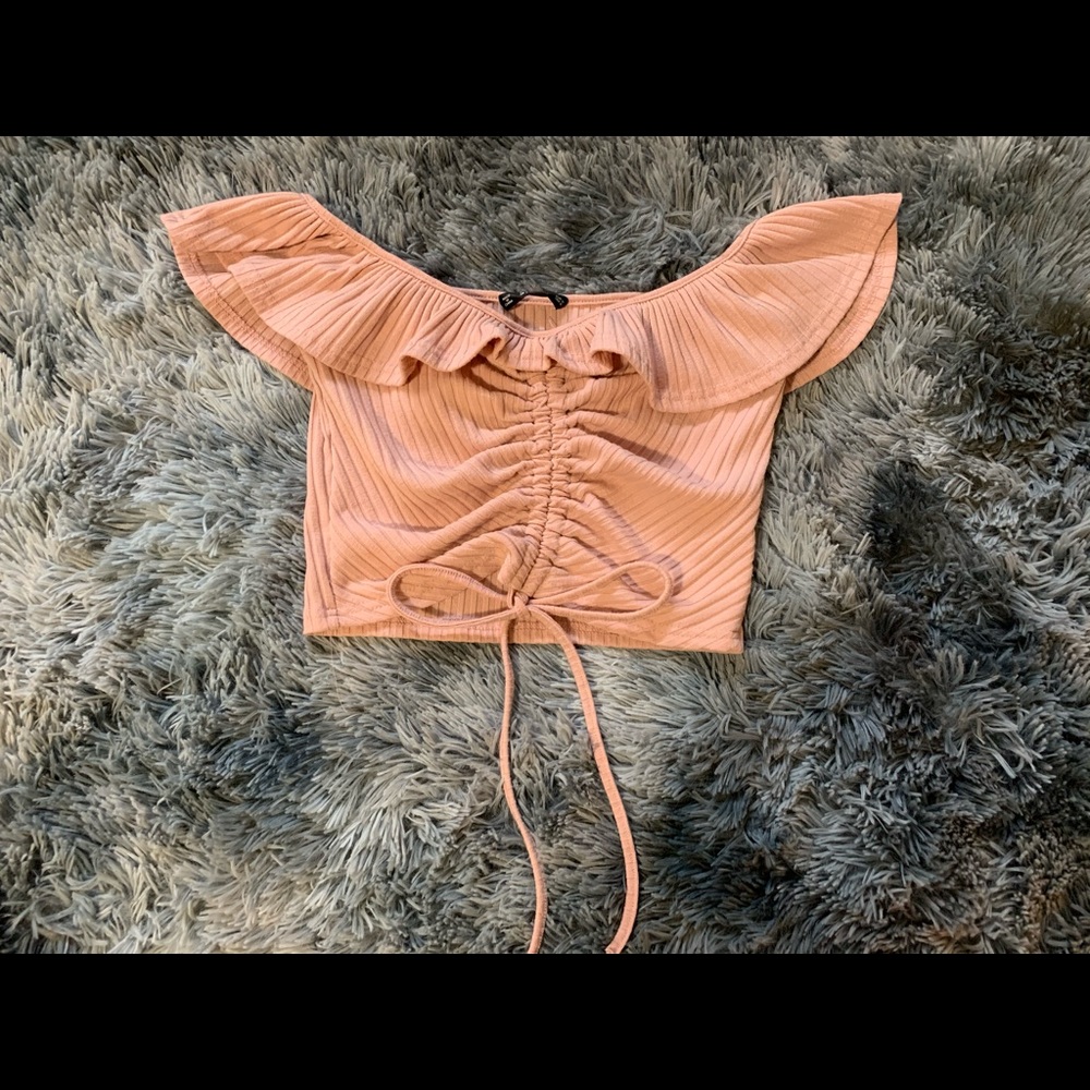 Off-the-shoulder Crop Top